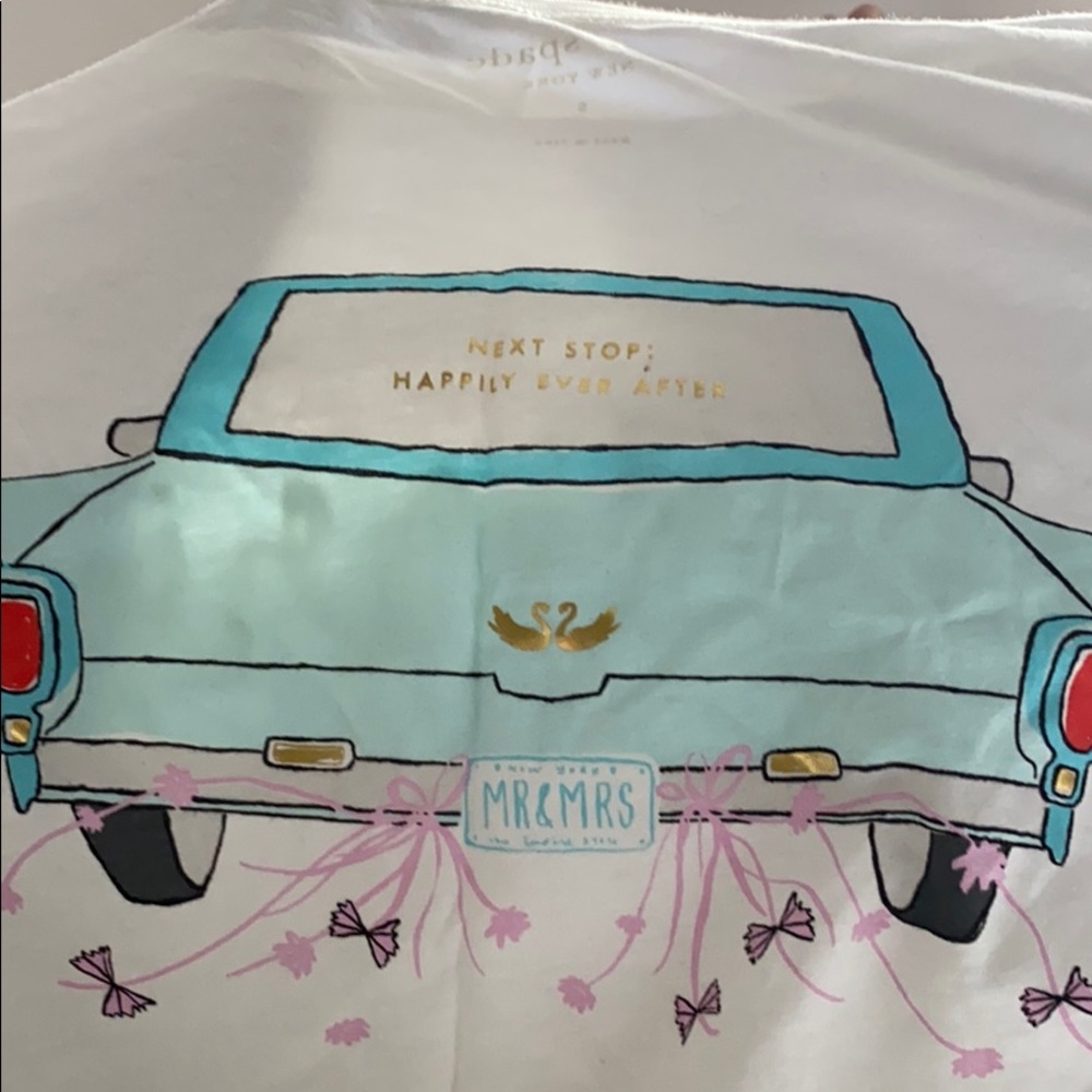Kate Spade “just married” white t shirt.